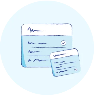 A blue circle in the Templates Gallery.