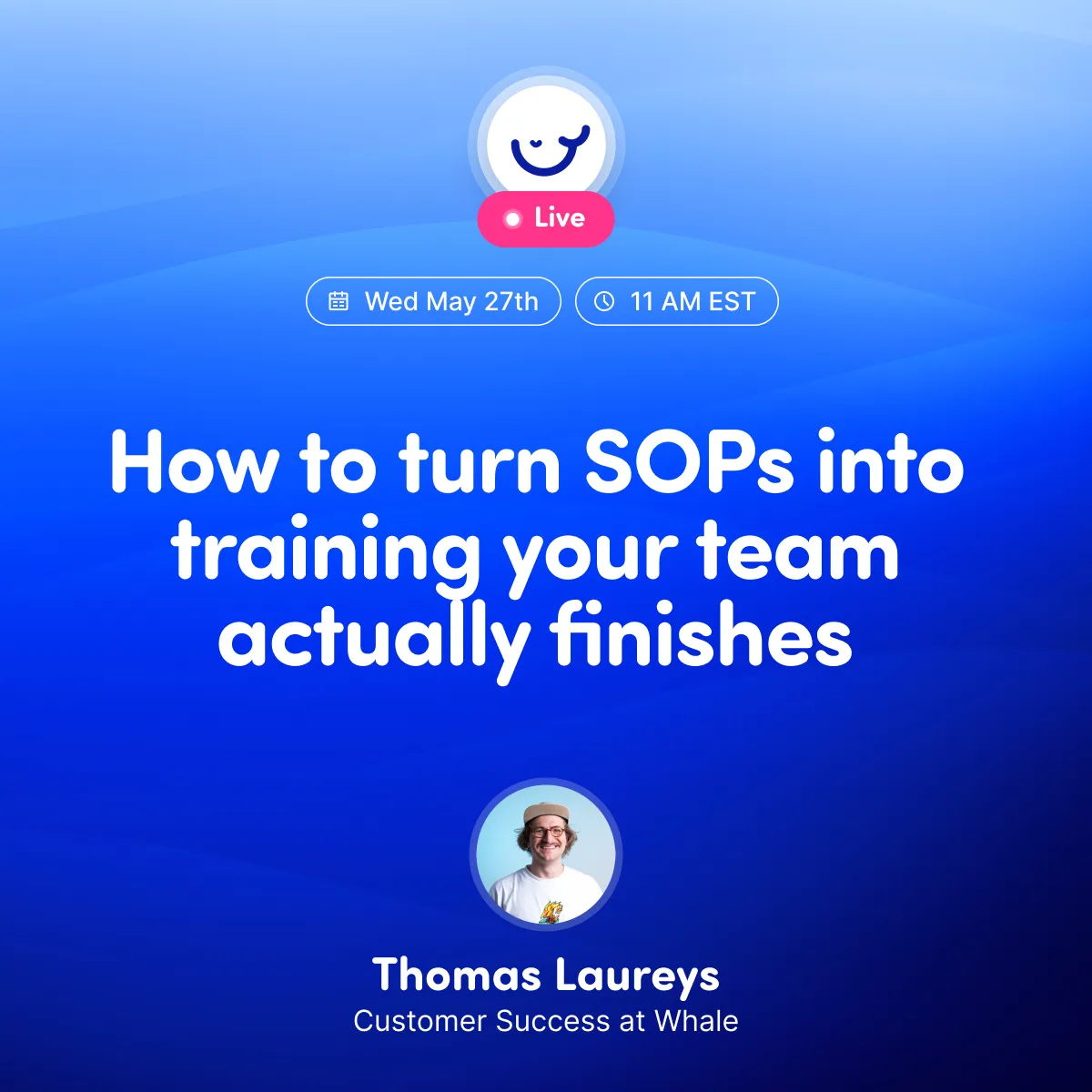 Webinar cover: How to turn your SOPs into training your team finishes