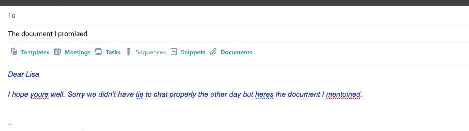Email for whale blog
