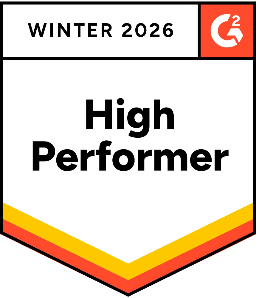 G2 badge for Whale: High Performer, Onboarding
