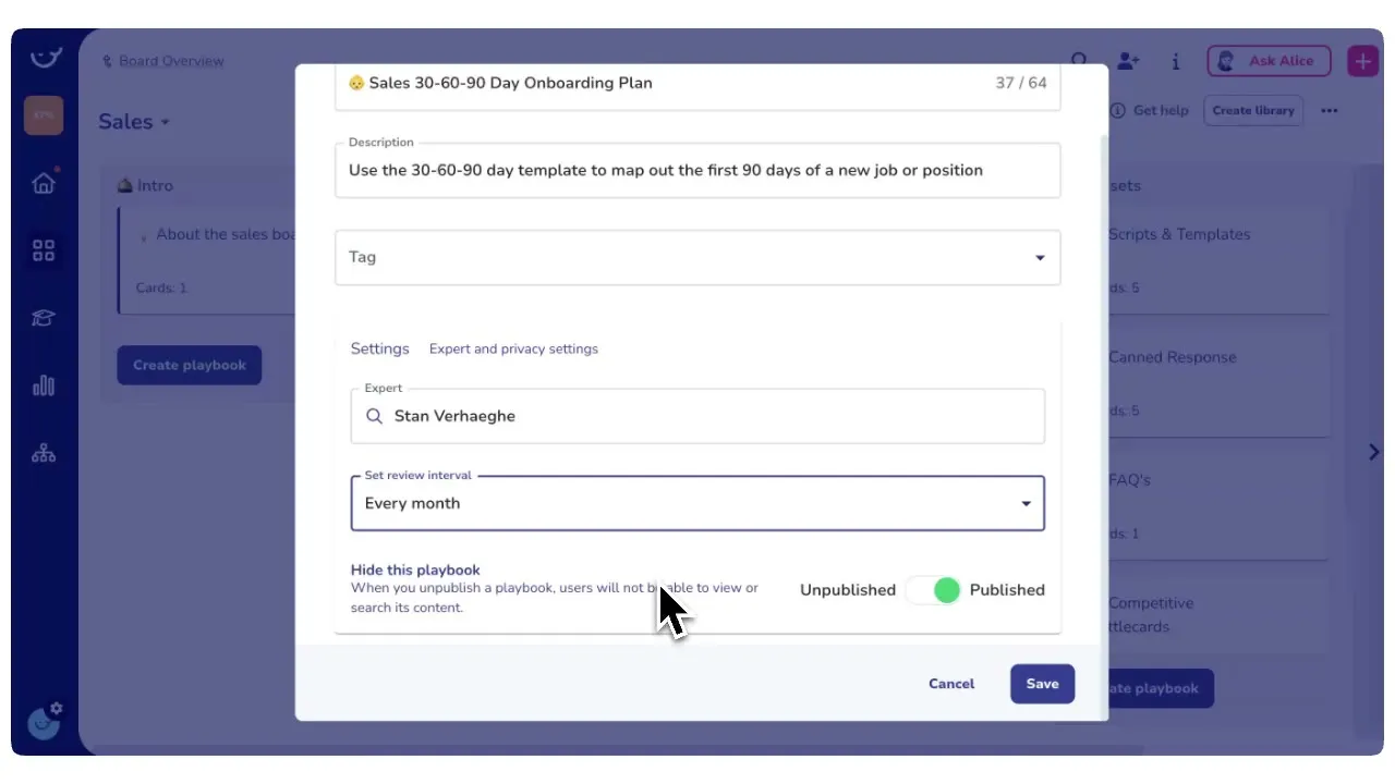 Experts & Reviews Cycles in Whale