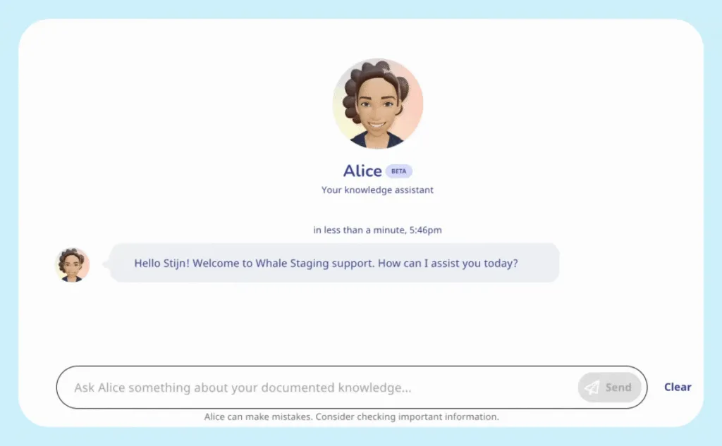 A screen shot of a chat screen with an image of a person.