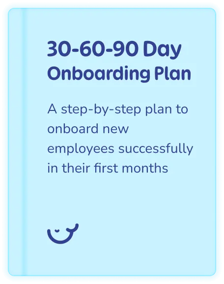 30-60-90 employee onobarding plan image