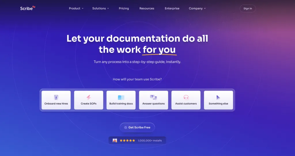 Scribe screenshot