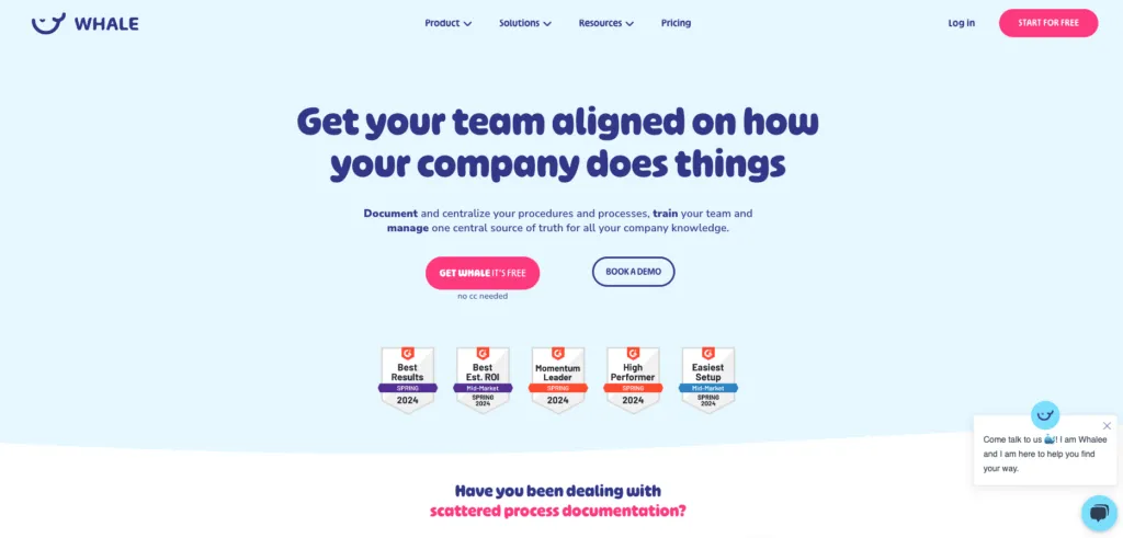 Whale Intranet