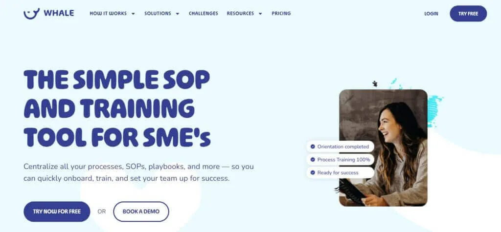The simple training tool for processes and procedures.