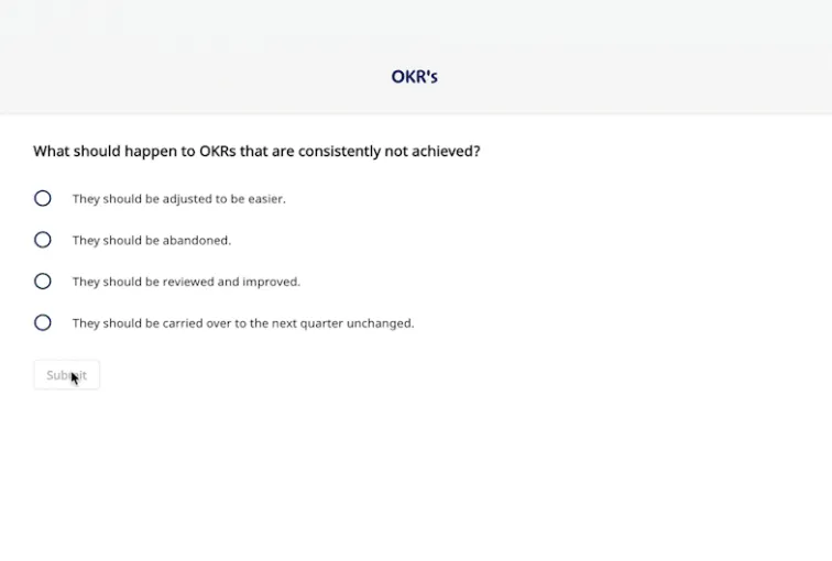 Whale quiz example