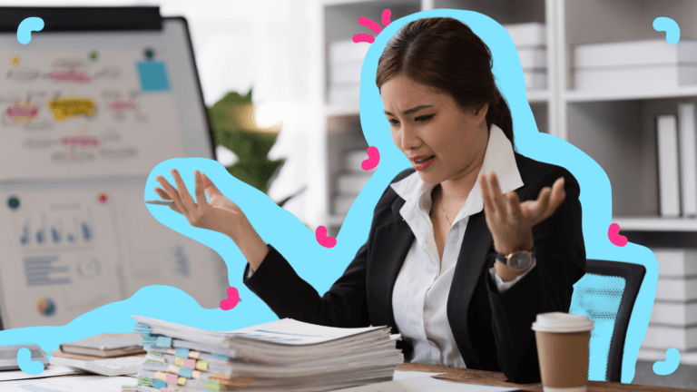 Woman wondering how to efficiently save time documenting processes.