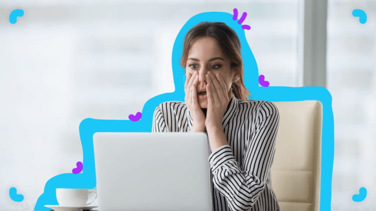 A women at her laptop discovering Common Growth Mistakes in her business