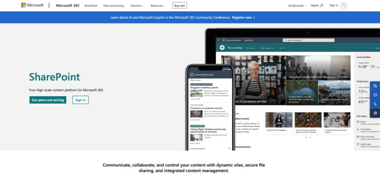 Microsoft sharepoint Intranet