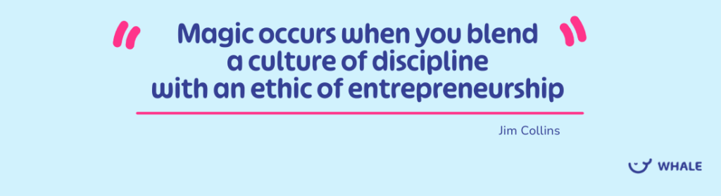 Jim Collins quote in the book Process!