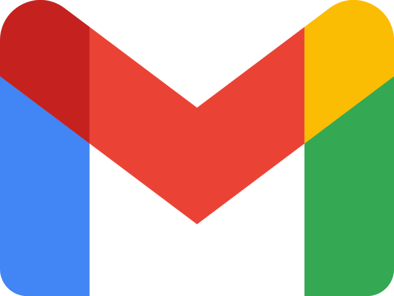 The image displays the Gmail logo, a stylized "M" composed of red, blue, green, and yellow segments—perfect for including in your process documentation or onboarding materials.
