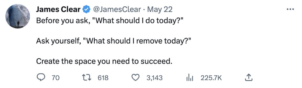 James Clear on Time and process mindset