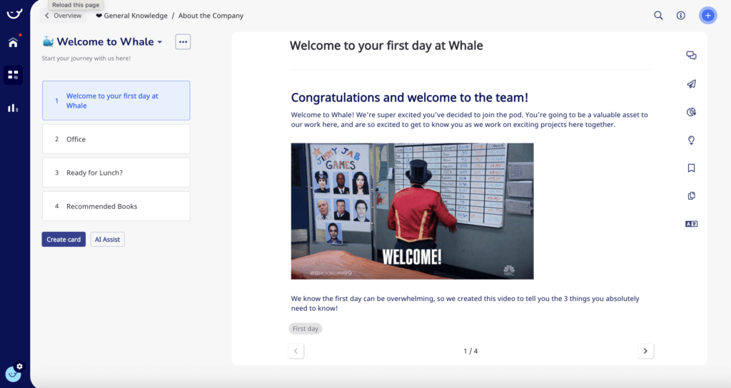 Whale Welcome to the Team