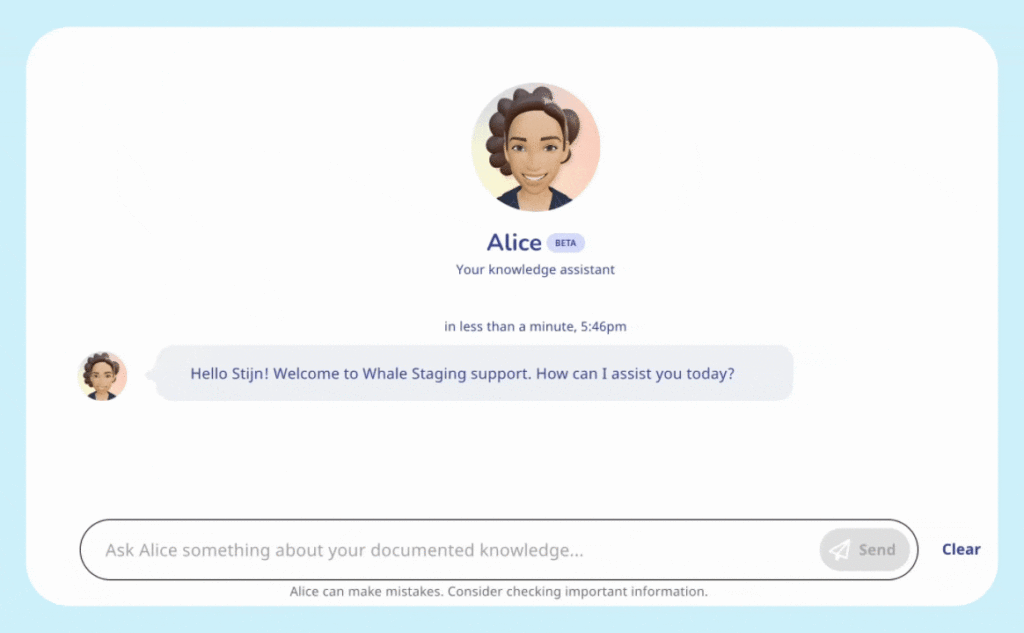 A screen shot of a chat screen with an image of a person.