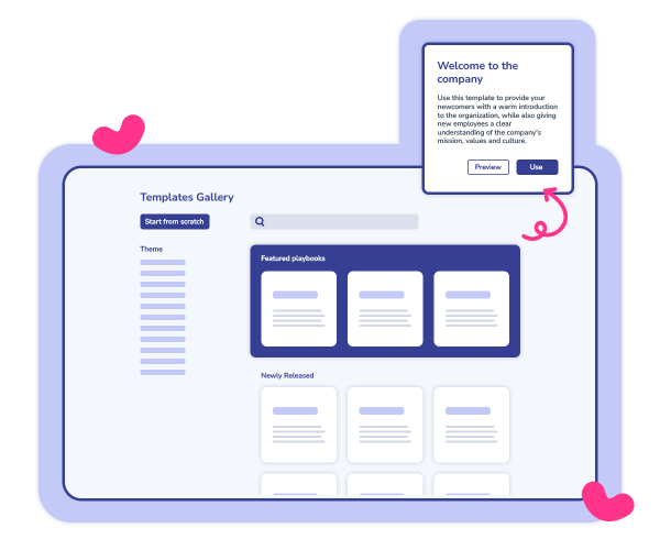 A screen displaying the template gallery, a comprehensive collection of SOPs and knowledge documentation.