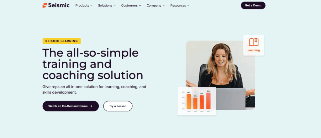Seismic Learning (Lessonly) learning management software