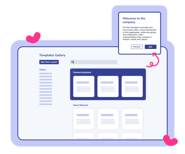 A screen displaying the template gallery, a comprehensive collection of SOPs and knowledge documentation.