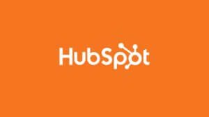 The Hubspot logo displayed on an orange background, representing a company's customer service standard operating procedures (SOPs).