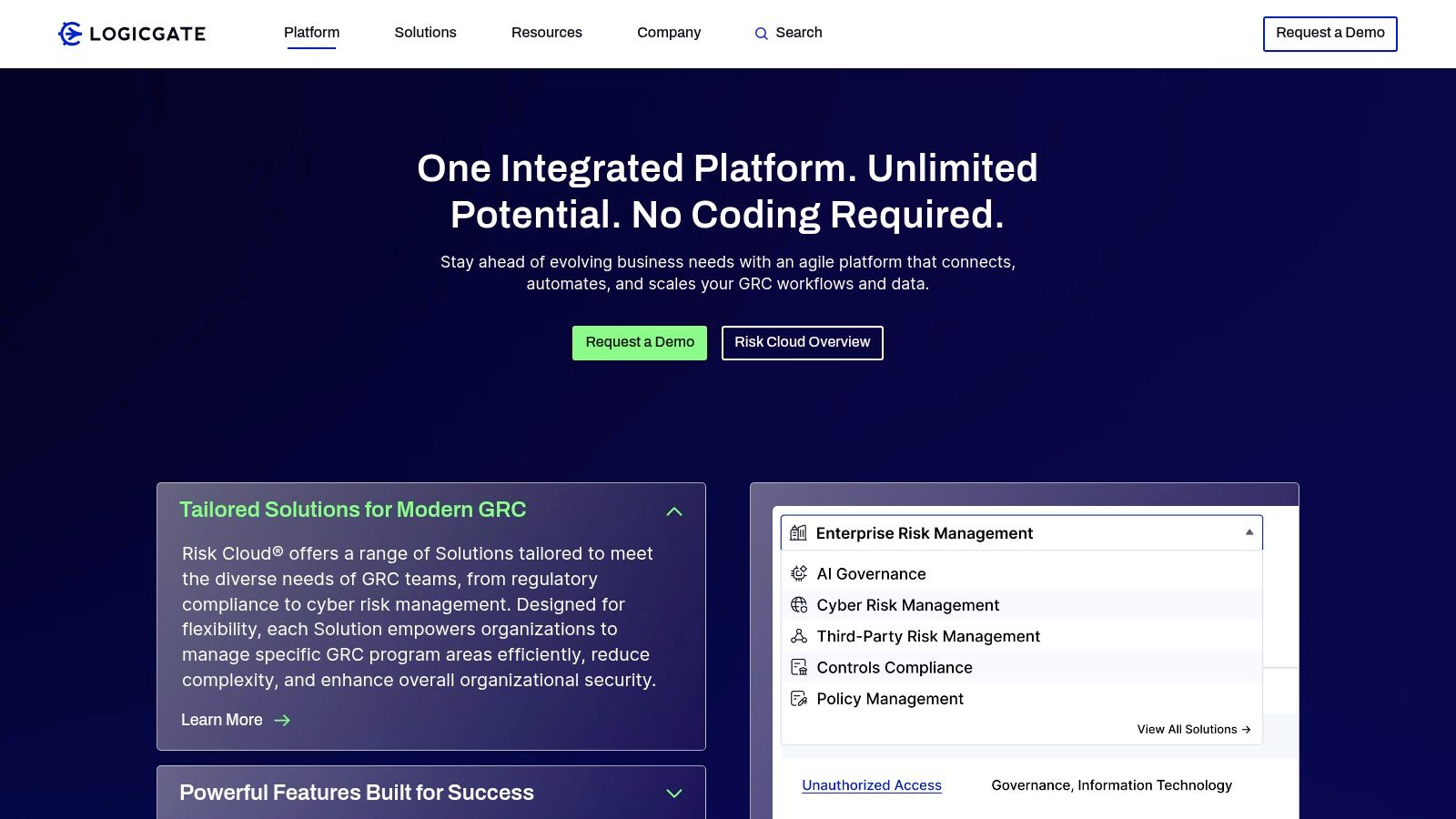 LogicGate Risk Cloud