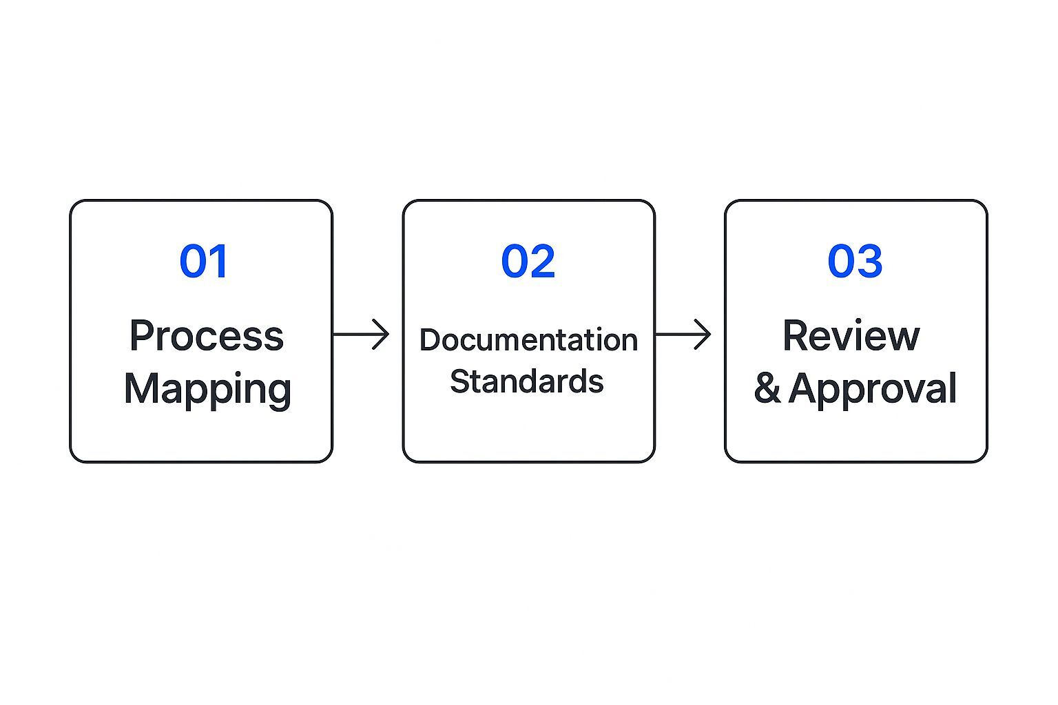 Infographic about standard operating procedures for manufacturing