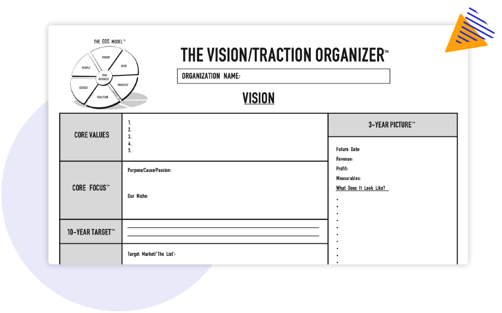 Vision/Traction Organizer Excel Template