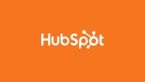 The Hubspot logo displayed on an orange background, representing a company's customer service standard operating procedures (SOPs).