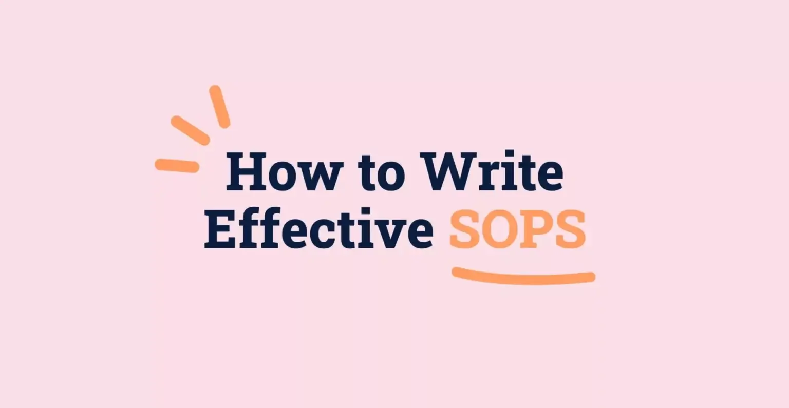 SOP Writing Guidelines: How to Write Effective SOPs - Whale