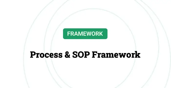 Process & SOP Framework