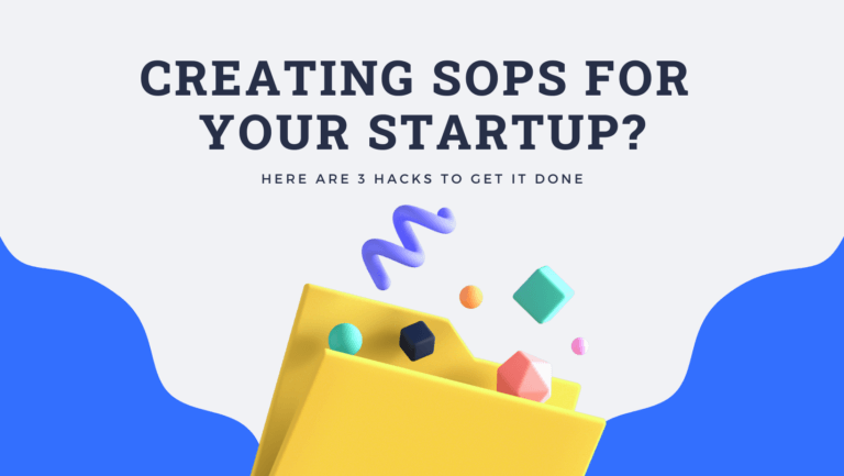 SOPs for your startup blog