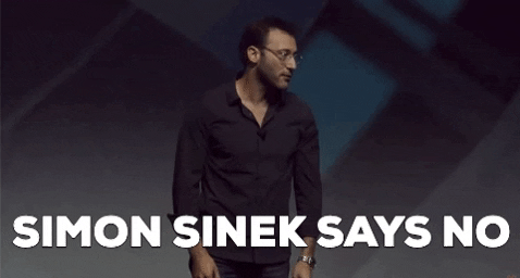 Simon Sinek opposes current procedures.