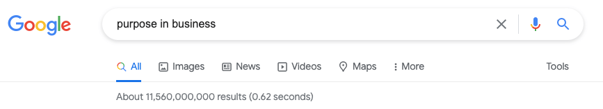 Google search on purpose