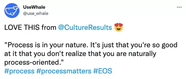 A tweet praising the love this culture.