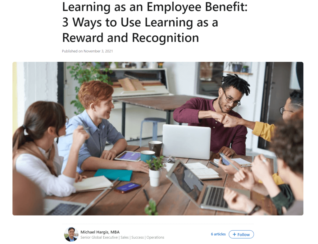 3 ways to use knowledge as a reward and recognition.