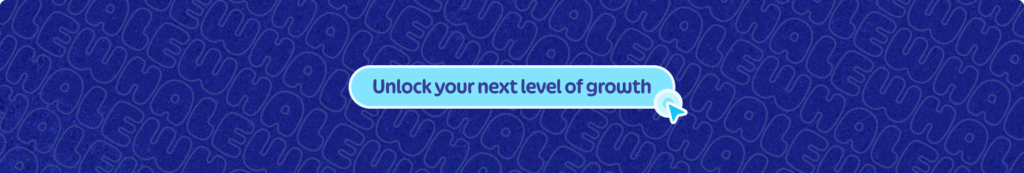 A blue background with the text through training.