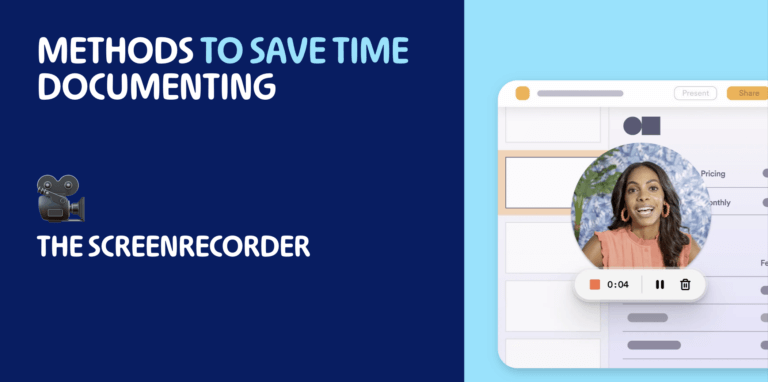 Efficient methods for saving time in documenting the screen recording process.