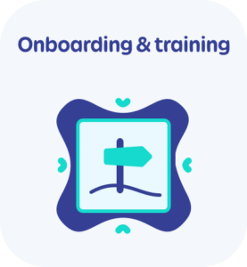 Knowledge and documentation icon for onboarding & training processes.