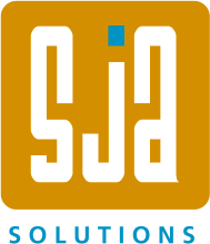The logo for sja solutions that represents efficient Documentation and streamlined Processes.