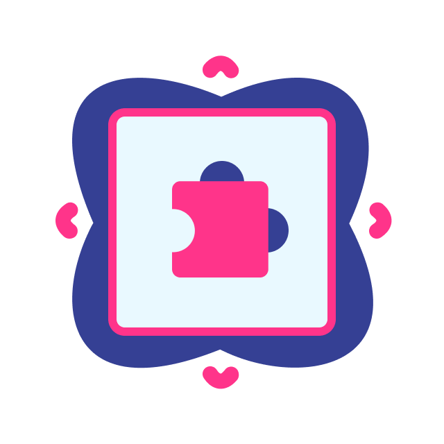 A puzzle piece icon with hearts on it representing the importance of employee training in documenting and improving processes.