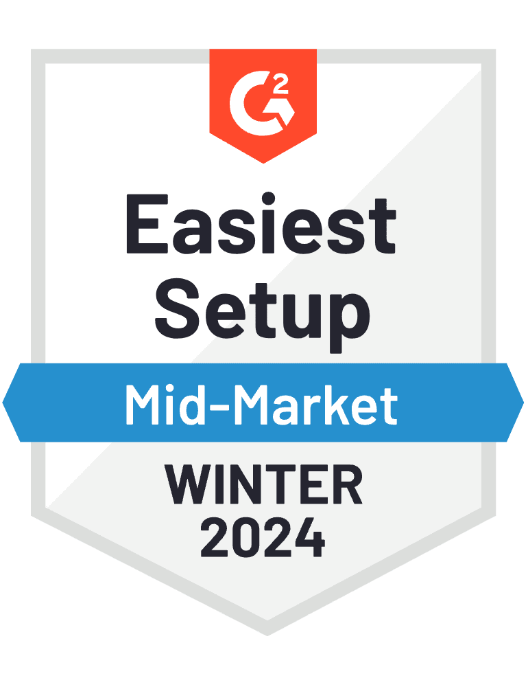 The easiest mid-market winter 2024 badge setup, incorporating employee training and knowledge documentation.