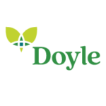 The doyle logo on a black background, representing the company's standardized processes and employee training.