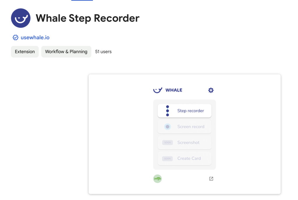 Whale screen recorder