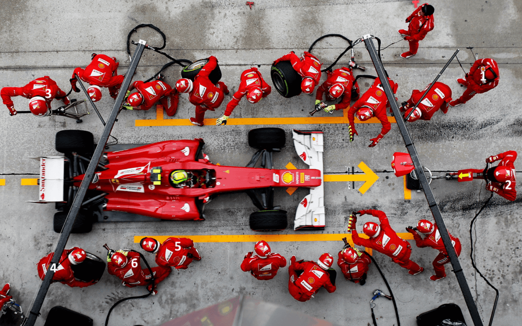 f1 people process technology demonstration by Ferrari