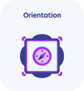 Orientation template icon
