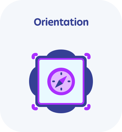 Orientation template icon