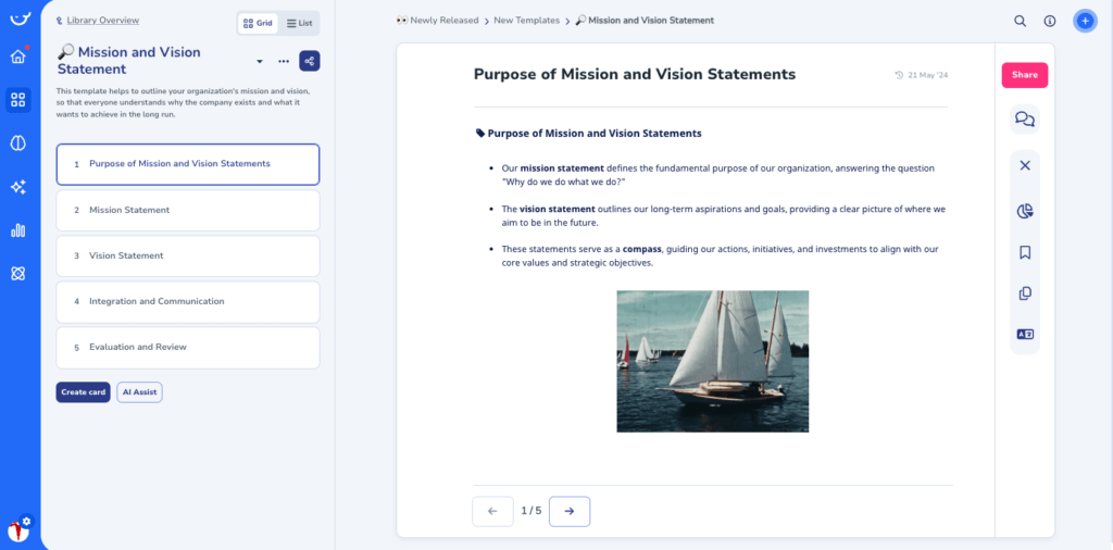 Mission and Vision Statement in Whale