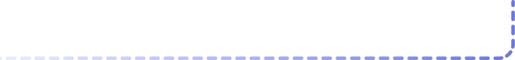 A gradient-filled rounded rectangle with dashed borders is displayed, transitioning from light blue on the left to dark blue on the right, ideal for enhancing employee training visuals.