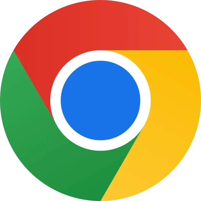 The Google Chrome logo, a circular emblem with vibrant colors of red, green, yellow, and blue at the center, serves as an iconic symbol that could enhance employee training materials or be prominently displayed in process documentation.