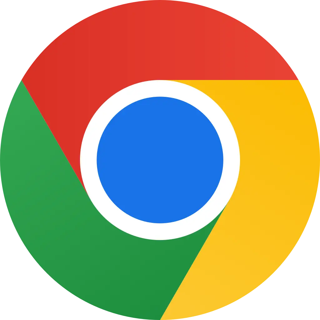 The Google Chrome logo, a circular emblem with vibrant colors of red, green, yellow, and blue at the center, serves as an iconic symbol that could enhance employee training materials or be prominently displayed in process documentation.