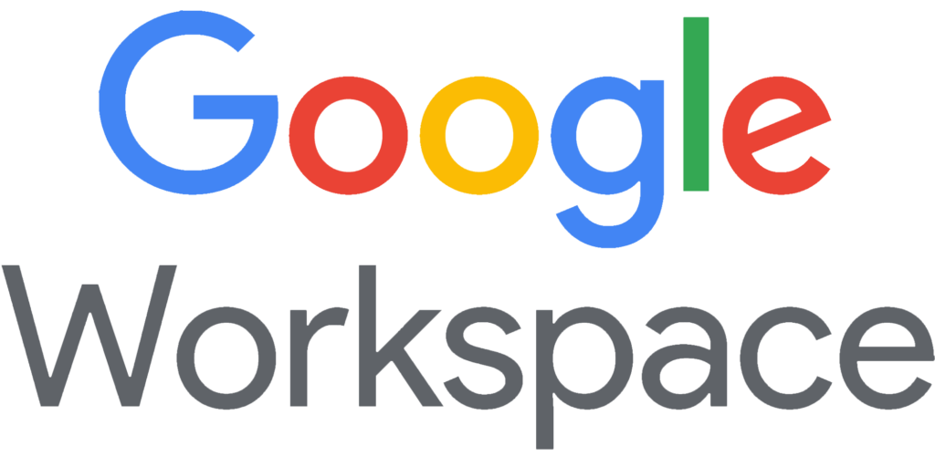 Logo of Google Workspace, with "Google" in its multi-colored font and "Workspace" in dark gray, ideal for process documentation and employee training materials.